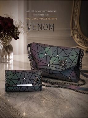 LUXE & LATTICE-“Venom” From There Nocturnal Private Collection. Bag & Wallet Set